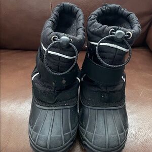 totes Black Kids Snow Boots